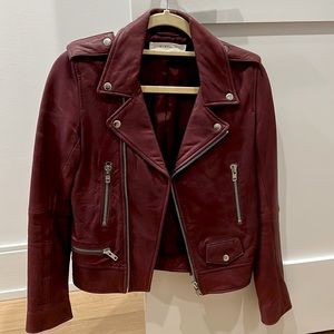 Nicholas maroon leather jacket great condition